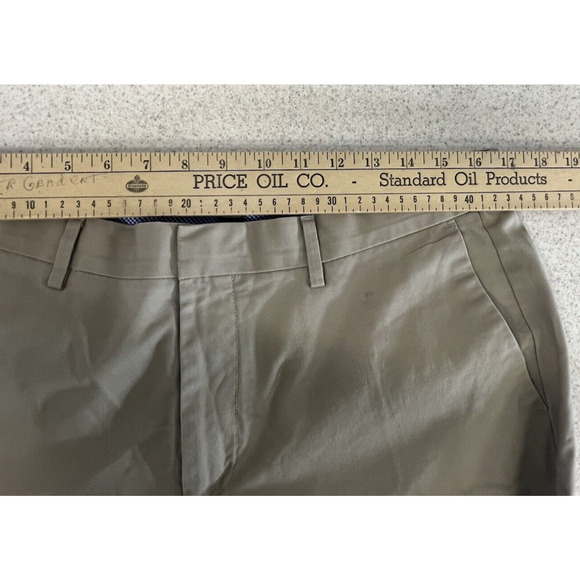 Banana Republic Chinos Mens 35x29.5 Slim Fit Straight Flat Front Khaki Pants - Picture 7 of 10